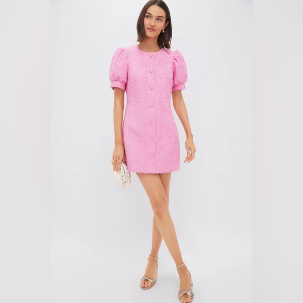 Tuckernuck HYACINTH HOUSE
Pink Tweed Kit Mini Dress size M NWT - Picture 2 of 11